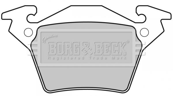 BORG & BECK Комплект тормозных колодок, дисковый тормоз BBP1670